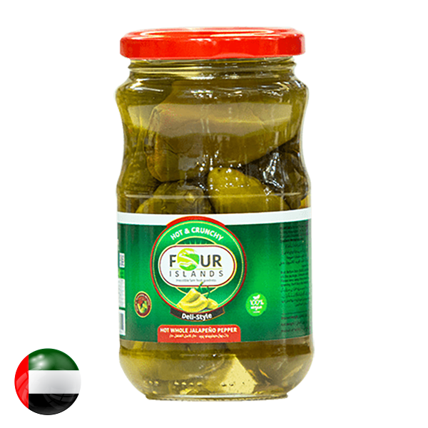 Four Islands Green Whole Jalapeno Pepper Pickle 370g