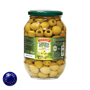 Four Islands Green Pitted Olives 830g