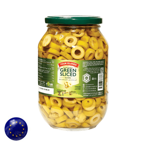 Four Islands Green Sliced Olives 830g