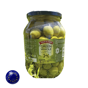 Four Islands Green Whole Olives 830g